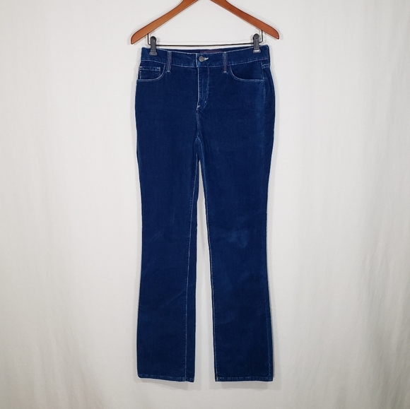 NYDJ Not Your Daughter's Jeans 5-Pocket Mid-Rise Blue Velvet Women's Size 4 - Picture 1 of 8